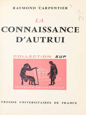 cover image of La connaissance d'autrui